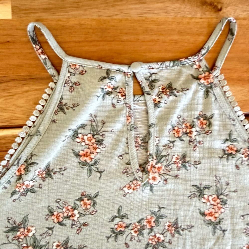 Sweet Wanderer Ditsy Floral Camisole Tank | Lace Trim | Cottagecore Boho | Sz M - Picture 5 of 8